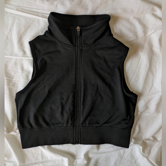 Athletic halter cropped Zip up with freebie!!! - Picture 2 of 9